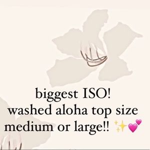 ISO WASHED ALOHA BIKINI TOPS